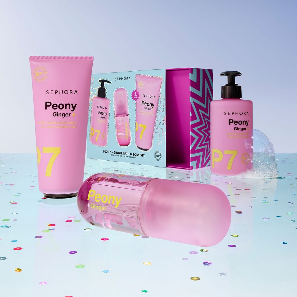 PEONY + GINGER BATH & BODY SET (SET DE BA&Ntilde;O Y CUIDADO CORPORAL)